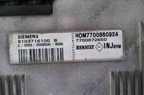 БЛОК УПРАВЛЕНИЯ reno megane scenic  s105300103 b БЕЗ ИММОБИЛАЙЗЕРА