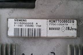 БЛОК УПРАВЛЕНИЯ reno megane scenic  s105300103 b БЕЗ ИММОБИЛАЙЗЕРА