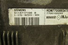 БЛОК УПРАВЛЕНИЯ S113717108B HOM7700863478 LAGUNA I 1.8