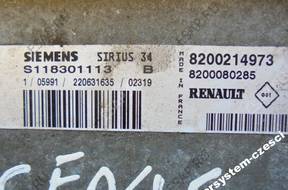 БЛОК УПРАВЛЕНИЯ S118301113B 8200214973 RENAULT SCENIC I