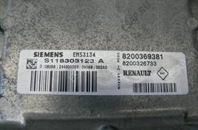 БЛОК УПРАВЛЕНИЯ S118303123A Renault Clio II Sport 182KM