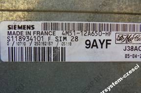 БЛОК УПРАВЛЕНИЯ S118934101 4M51-12A650-HF FOCUS MK2