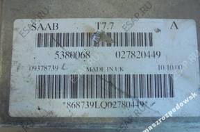 БЛОК УПРАВЛЕНИЯ   SAAB 9-3 93 5169958 5380068