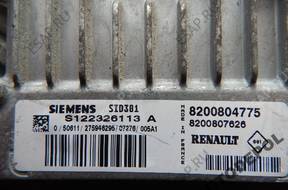 БЛОК УПРАВЛЕНИЯ   SCENIC 8200804775 S122326113A