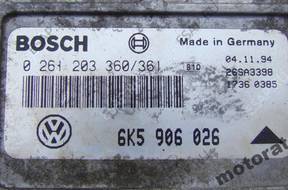 БЛОК УПРАВЛЕНИЯ  SEAT 0261203360/361 6K5906026