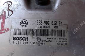 БЛОК УПРАВЛЕНИЯ seat 038906012EM, 0281010690