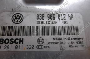 БЛОК УПРАВЛЕНИЯ seat 038906012HP, 0281011320