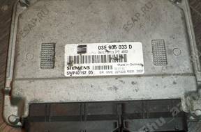 БЛОК УПРАВЛЕНИЯ SEAT 03E906033D 5WP4012105-
