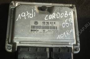 БЛОК УПРАВЛЕНИЯ seat 1,9 tdi 038906019NE 0281011824 BOSCH