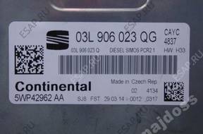 БЛОК УПРАВЛЕНИЯ SEAT 1.6TDI 03L906023QG 5WP42962AA