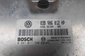 БЛОК УПРАВЛЕНИЯ SEAT AUDI VW 1,9 TDI SDI 0281011320