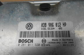 БЛОК УПРАВЛЕНИЯ SEAT AUDI VW 1,9 TDI SDI 0281011320