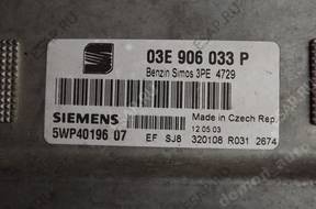 БЛОК УПРАВЛЕНИЯ SEAT IBIZA III 5WP4019607 03E906033P