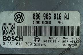 БЛОК УПРАВЛЕНИЯ SEAT LEON 0281011730 03G906016AJ EDCU1
