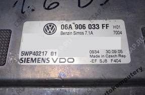 БЛОК УПРАВЛЕНИЯ SEAT LEON 06a906033ff 5wp40217 БЕЗ КОДА