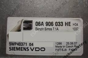 БЛОК УПРАВЛЕНИЯ SEAT LEON 06a906033he 5wp4037104 БЕЗ КОДА