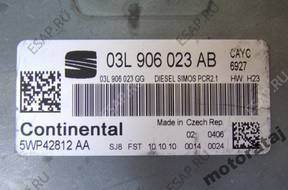 БЛОК УПРАВЛЕНИЯ SEAT LEON 5WP42812AA  03L906023AB