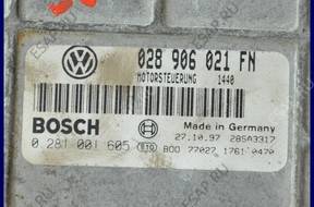 БЛОК УПРАВЛЕНИЯ SEAT TOLEDO 1.9 0281001605 028906021FN