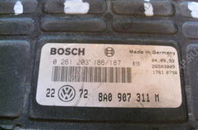 БЛОК УПРАВЛЕНИЯ SEAT VW 0 261 203 186/187 8A0 907 311 M