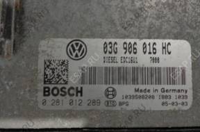 БЛОК УПРАВЛЕНИЯ    SEAT VW  1,9 TDI  03G906016HC