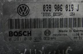 БЛОК УПРАВЛЕНИЯ sharan 1.9 TDI 115 KM 038906019J