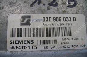 БЛОК УПРАВЛЕНИЯ Siemens 03E906033D Seat Ibiza 3 1.2B 12V