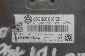 БЛОК УПРАВЛЕНИЯ SIEMENS 03G906018CE 2,0TDI BKP AUDI VW B6