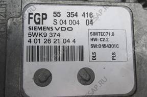 БЛОК УПРАВЛЕНИЯ SIEMENS OPEL 1.8 16V 55354416 5WK9374