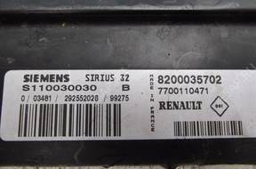 БЛОК УПРАВЛЕНИЯ SIRIUS RENAULT 1.6 16V S11030030 B