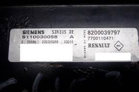БЛОК УПРАВЛЕНИЯ sirius32 s110030058a 8200039797 БЕЗ КОДА
