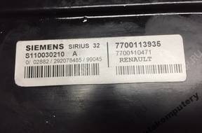 БЛОК УПРАВЛЕНИЯ sirius32 s110030210a 7700113935 БЕЗ КОДА