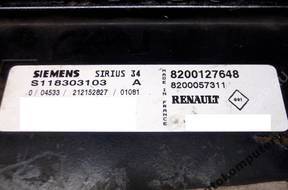 БЛОК УПРАВЛЕНИЯ sirius34 s118303103a 8200127648 БЕЗ КОДА