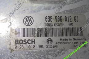 БЛОК УПРАВЛЕНИЯ   SKODA 038906012GJ 0281010965