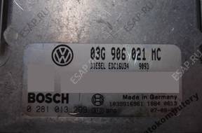 БЛОК УПРАВЛЕНИЯ SKODA 03g906021mc 0281013299 БЕЗ КОДА