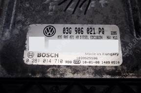 БЛОК УПРАВЛЕНИЯ SKODA 03g906021pq 0281014710 БЕЗ КОДА