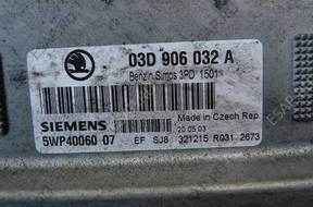 БЛОК УПРАВЛЕНИЯ SKODA FABIA 1.2 03D906032A
