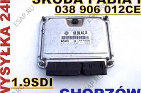 БЛОК УПРАВЛЕНИЯ   SKODA FABIA 1.9SDI 038907012CE
