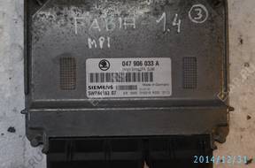 БЛОК УПРАВЛЕНИЯ SKODA FABIA I 1.4 MPI 047906033A SIMENS