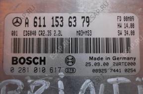 БЛОК УПРАВЛЕНИЯ   SPRINTER 2.2 CDI A0001534279
