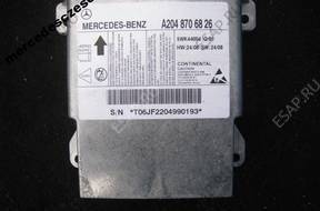 БЛОК УПРАВЛЕНИЯ SRS МОДУЛЬ MERCEDES C W204 2048706826