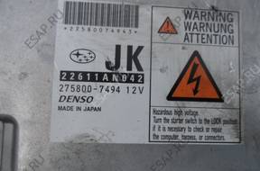 БЛОК УПРАВЛЕНИЯ   SUBARU 2.0D 22611AN042 КОМПЛЕКТ