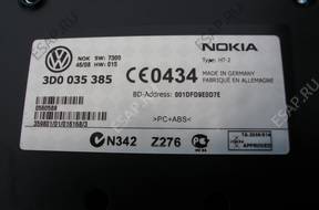 БЛОК УПРАВЛЕНИЯ ТЕЛЕФОНОМ VW PHAETON 2009 год 3D0035385