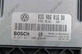 БЛОК УПРАВЛЕНИЯ  TOURAN 2,0 TDI 05 год,  03G906016BQ