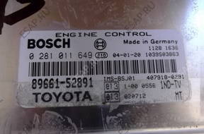 БЛОК УПРАВЛЕНИЯ toyota 0281011649, 89661-52891