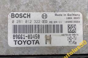 БЛОК УПРАВЛЕНИЯ   Toyota 0281012322 89661-0D450