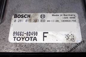 БЛОК УПРАВЛЕНИЯ TOYOTA 89661-0d490 896610d490 0281015393