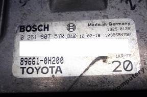 БЛОК УПРАВЛЕНИЯ TOYOTA 89661-0h200 896610h200 0261s07570