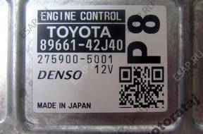 БЛОК УПРАВЛЕНИЯ TOYOTA 8966142J40 2759005001 12V P8 DENSO