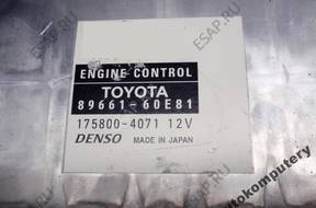 БЛОК УПРАВЛЕНИЯ TOYOTA 8966160e81 1758004071 89661-60e81