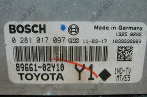 БЛОК УПРАВЛЕНИЯ TOYOTA AURIS 1.4 D-4D 0281017097 Y1